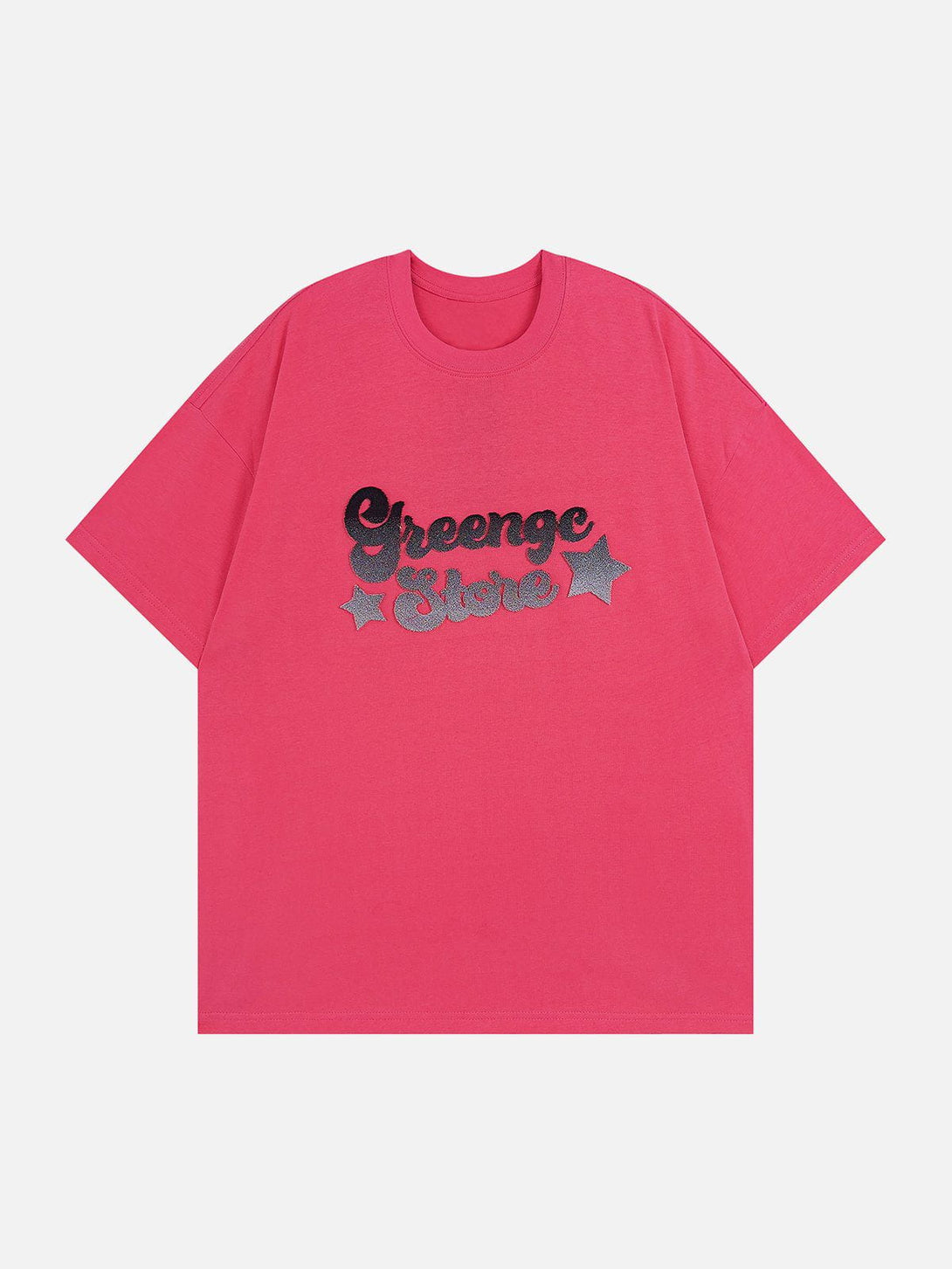 AlanBalen® - Gradient Embroidery Letter Tee AlanBalen