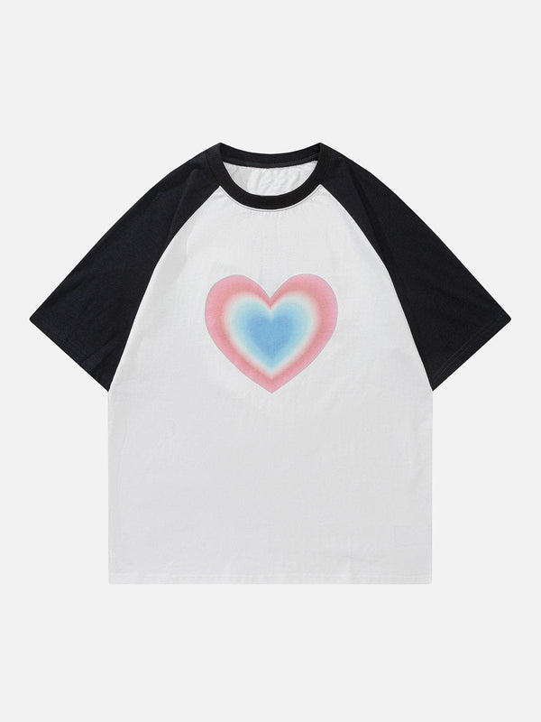 AlanBalen® - Gradient Heart Print Tee AlanBalen