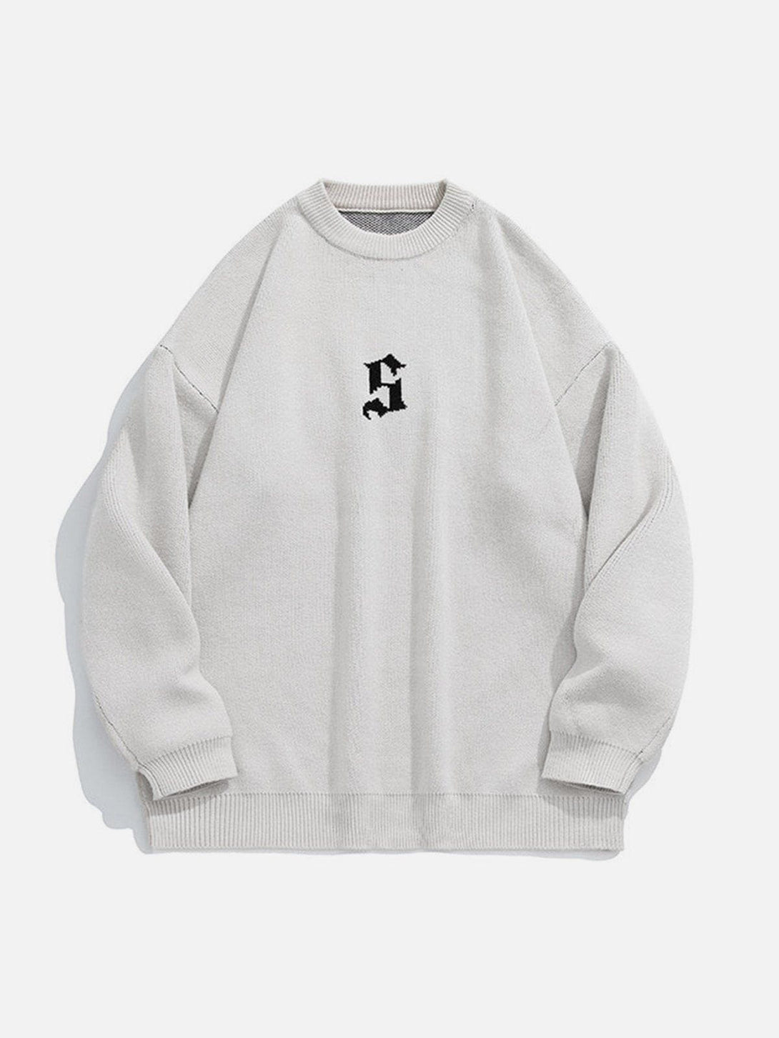 AlanBalen® - Gradient Letters Knit Sweater AlanBalen