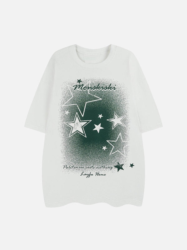 AlanBalen® - Gradient Star Print Tee AlanBalen