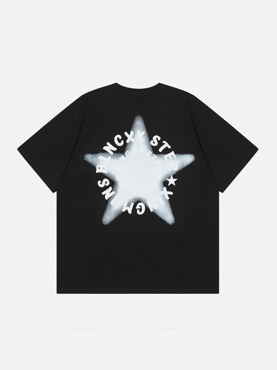 AlanBalen® - Gradient Star Ring Letter Tee AlanBalen