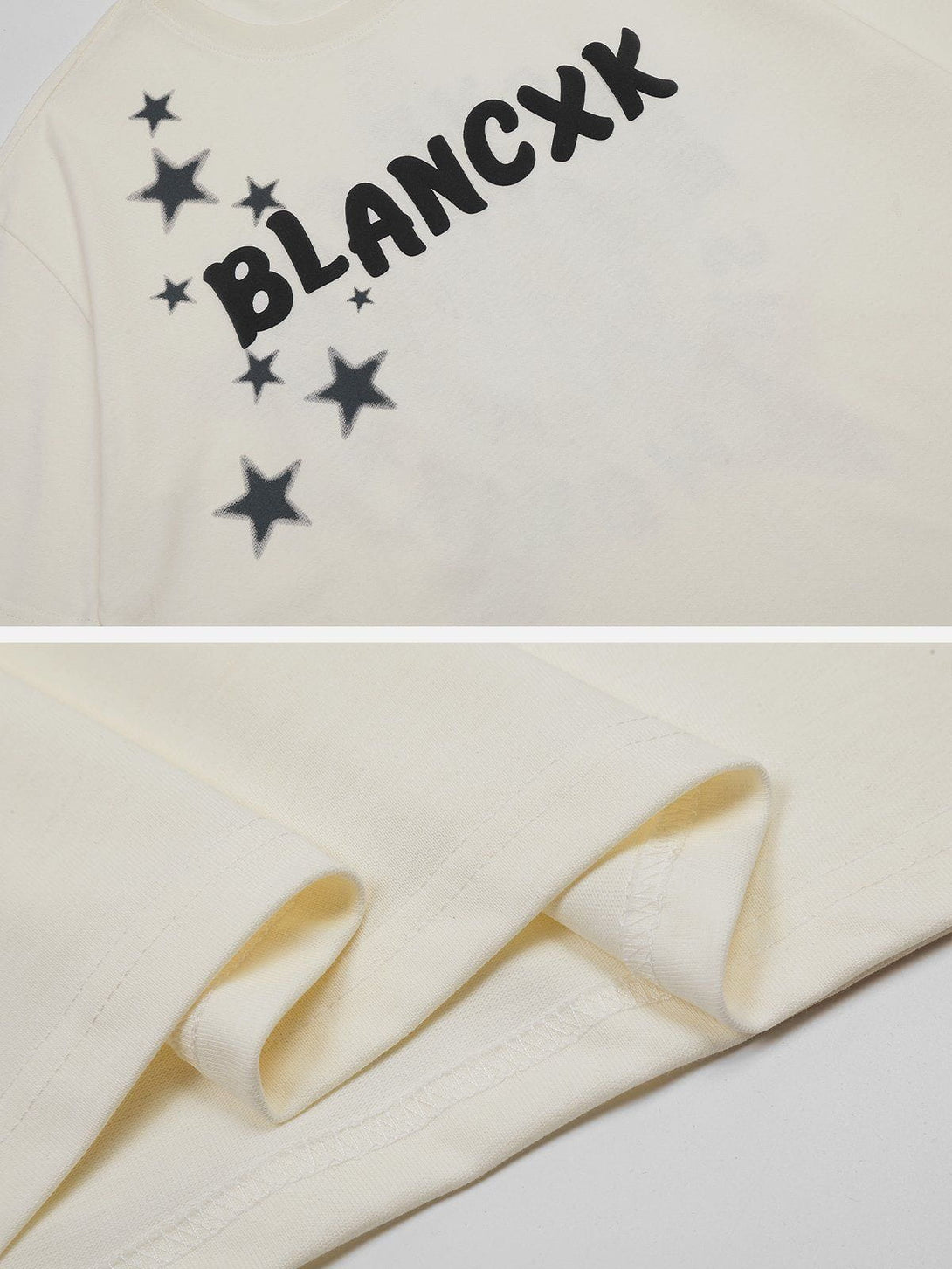 AlanBalen® - Gradient Star Ring Letter Tee AlanBalen