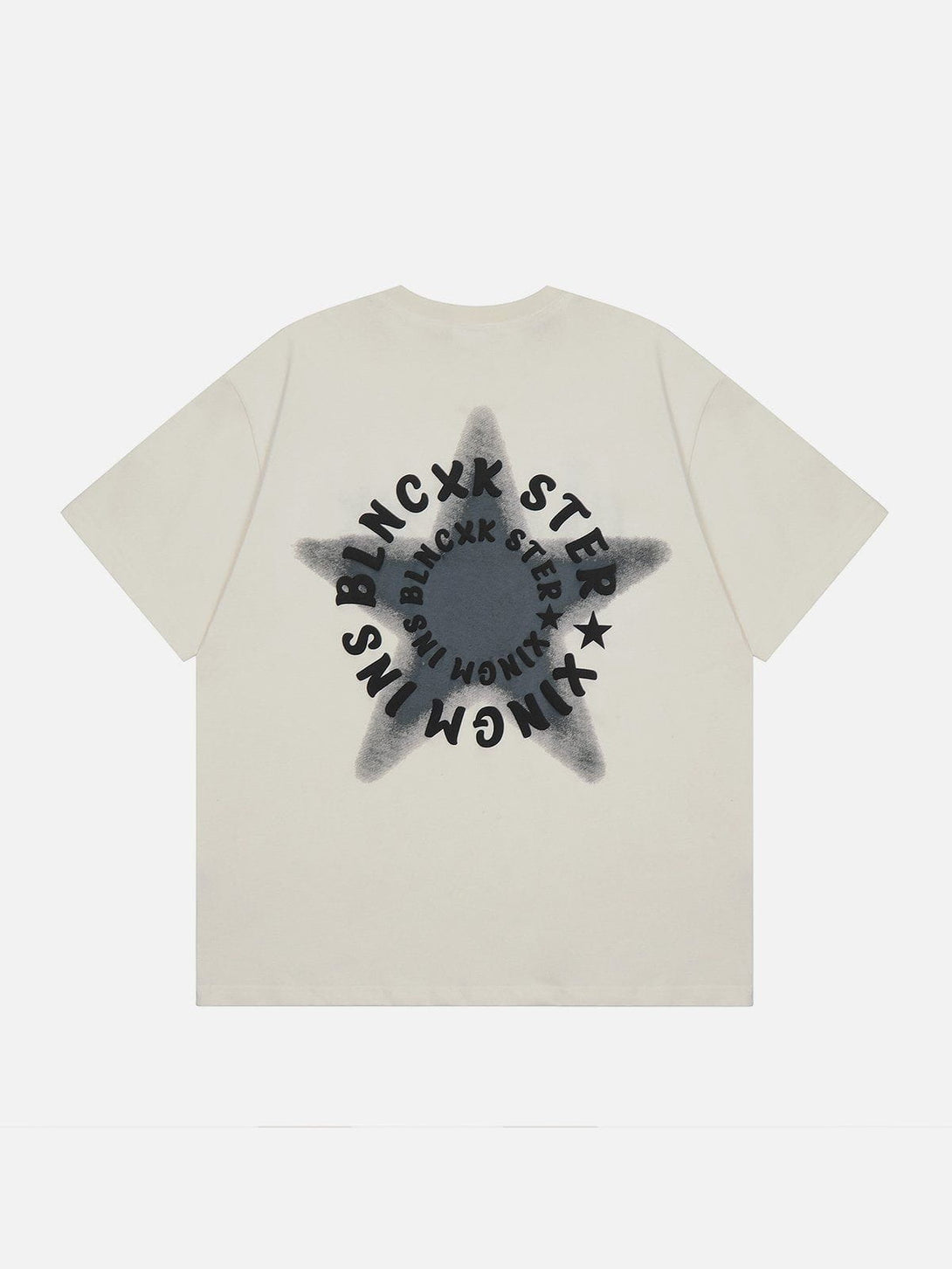 AlanBalen® - Gradient Star Ring Letter Tee AlanBalen