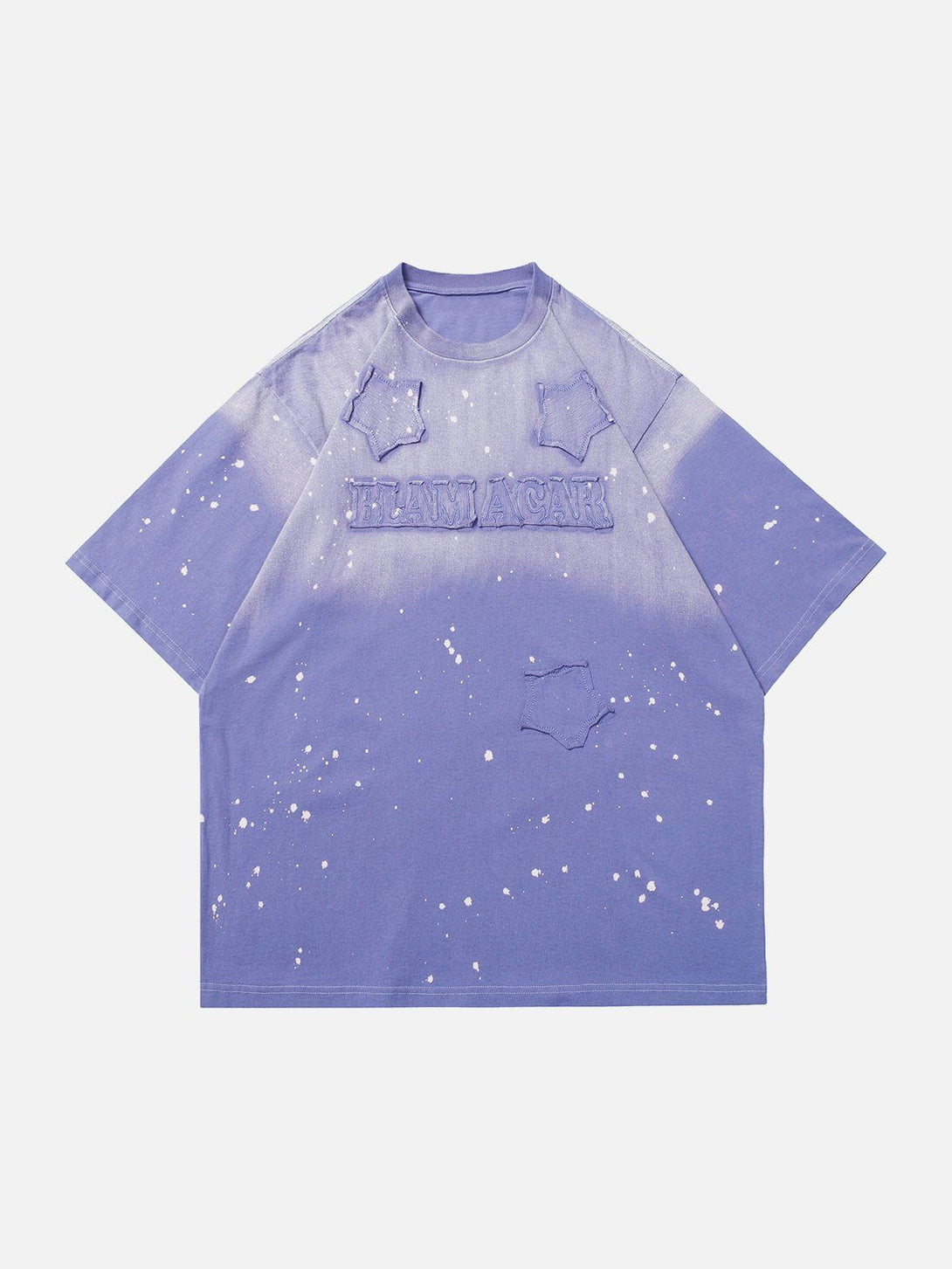 AlanBalen® - Gradient Wash Raw Edge Star Tee AlanBalen