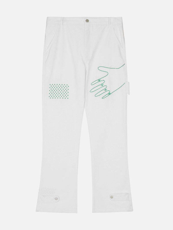 AlanBalen® - Hand Embroidery Cargo Pants AlanBalen