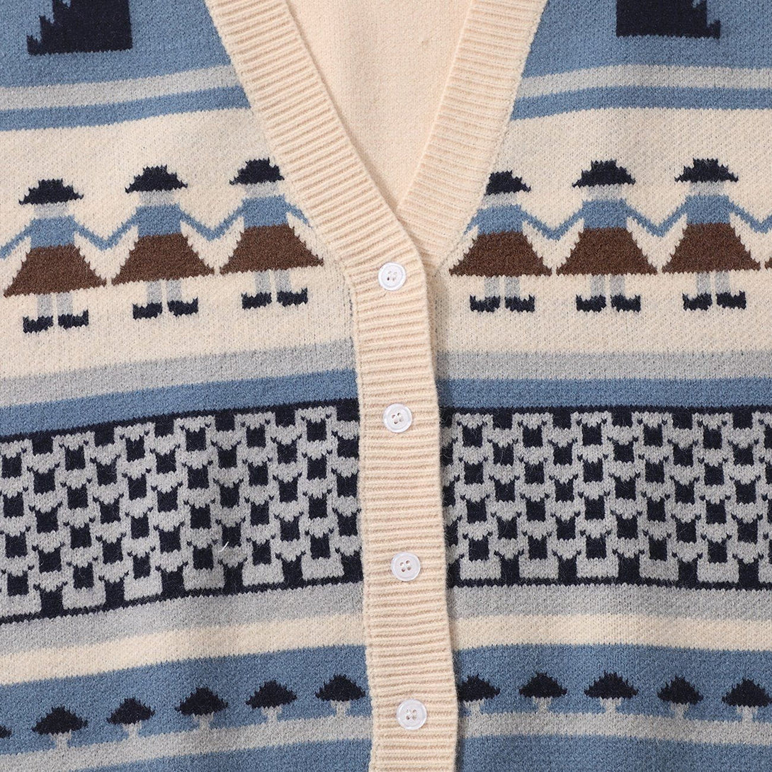 AlanBalen® - Hand In Hand Pattern Knit Sweater Vest AlanBalen