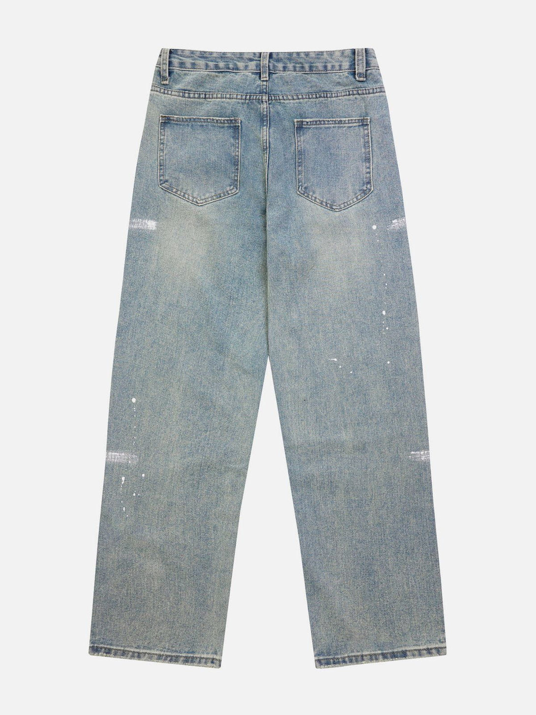 AlanBalen® - Hand Painted Cross Hole Jeans AlanBalen