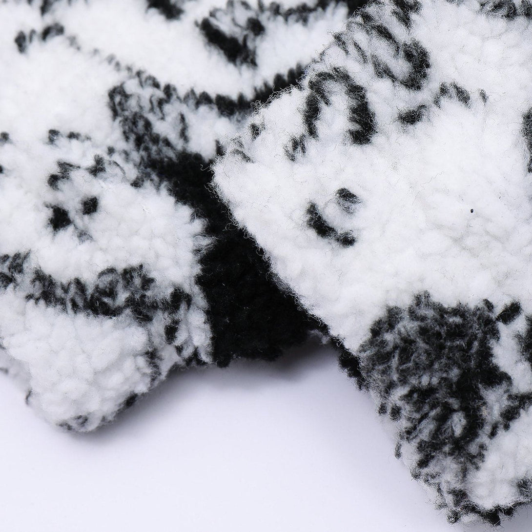 AlanBalen® - Head Full of Prints Sherpa Winter Coat AlanBalen