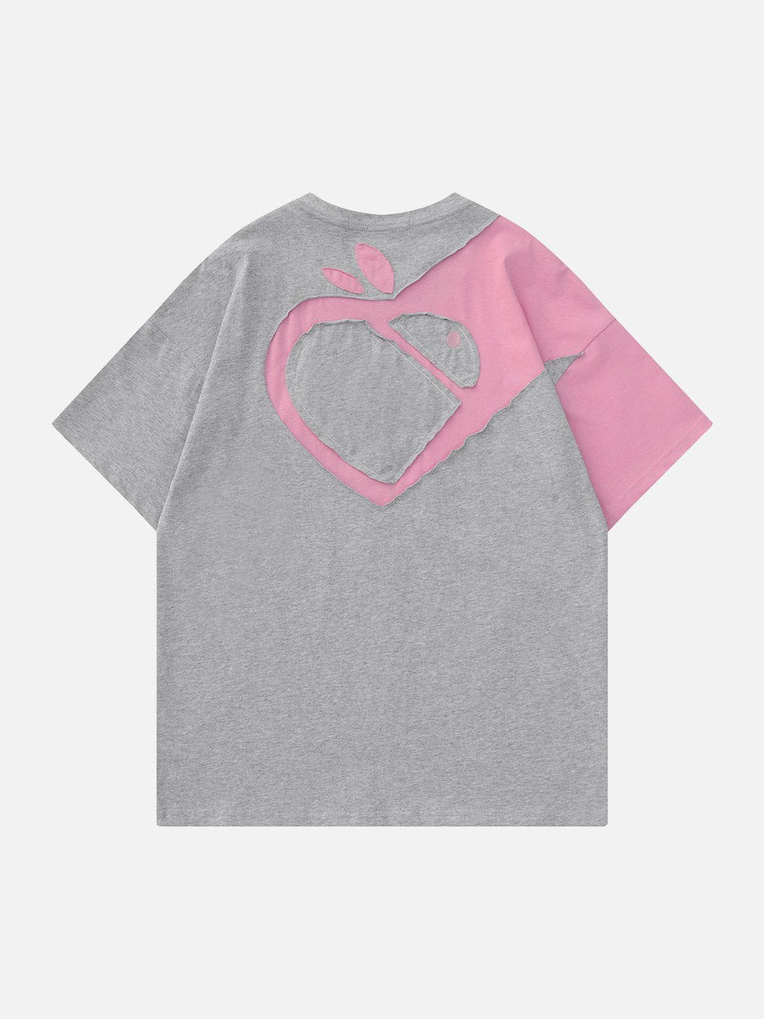 AlanBalen® - Heart Apple Sticker Cloth Embroidered Tee AlanBalen