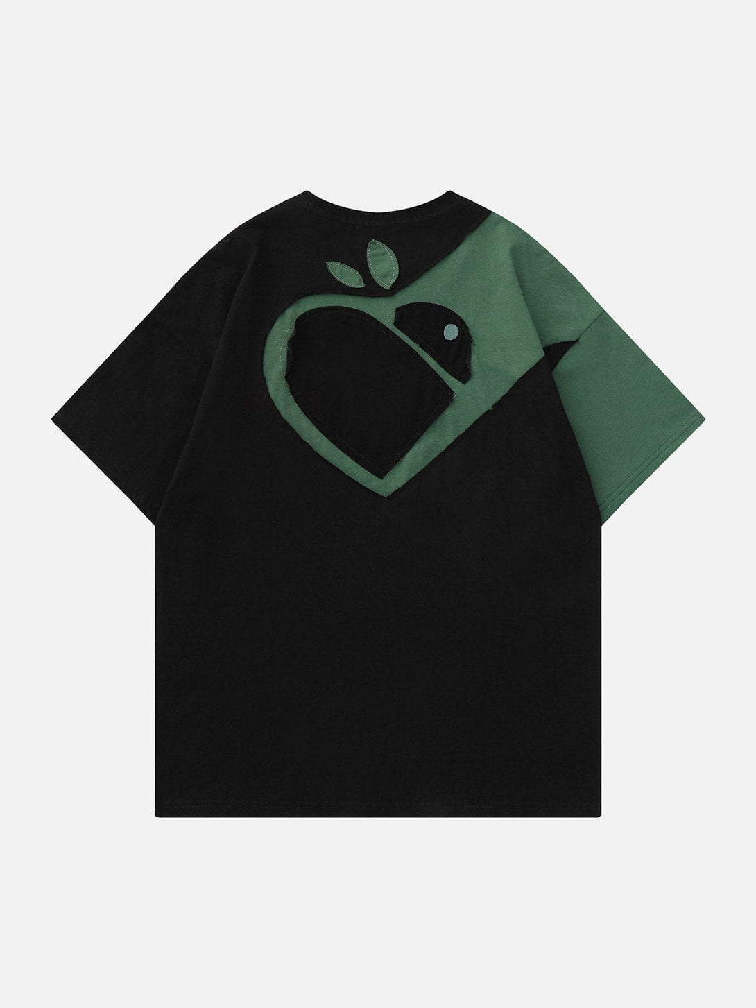 AlanBalen® - Heart Apple Sticker Cloth Embroidered Tee AlanBalen