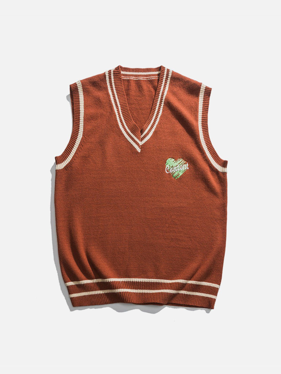 AlanBalen® - Heart Embroidered Sweater Vest AlanBalen