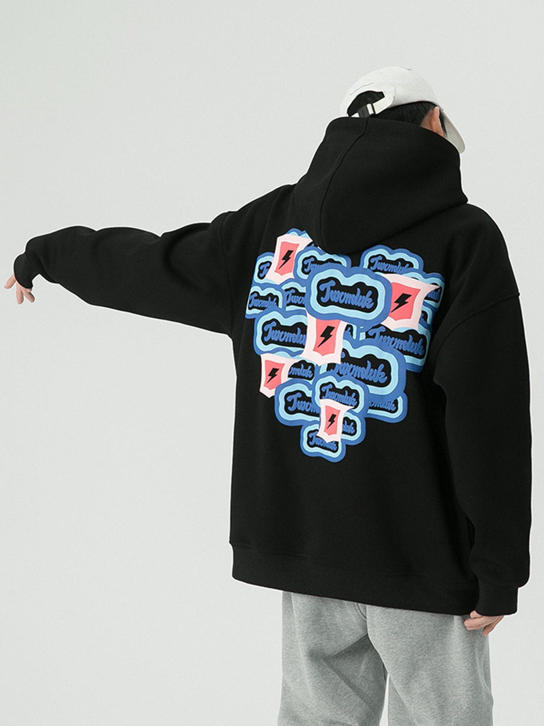 AlanBalen® - Heart Letter Print Hoodie AlanBalen