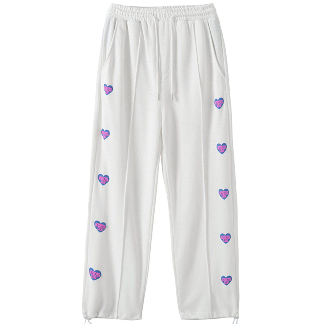 AlanBalen® - Heart-shaped Drawstring Sweatpants AlanBalen