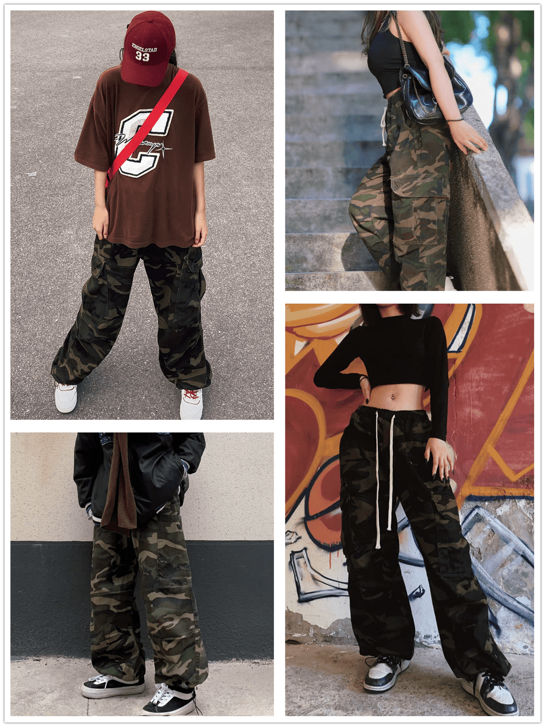 AlanBalen® - Hip Hop Camouflage Cargo Pants AlanBalen