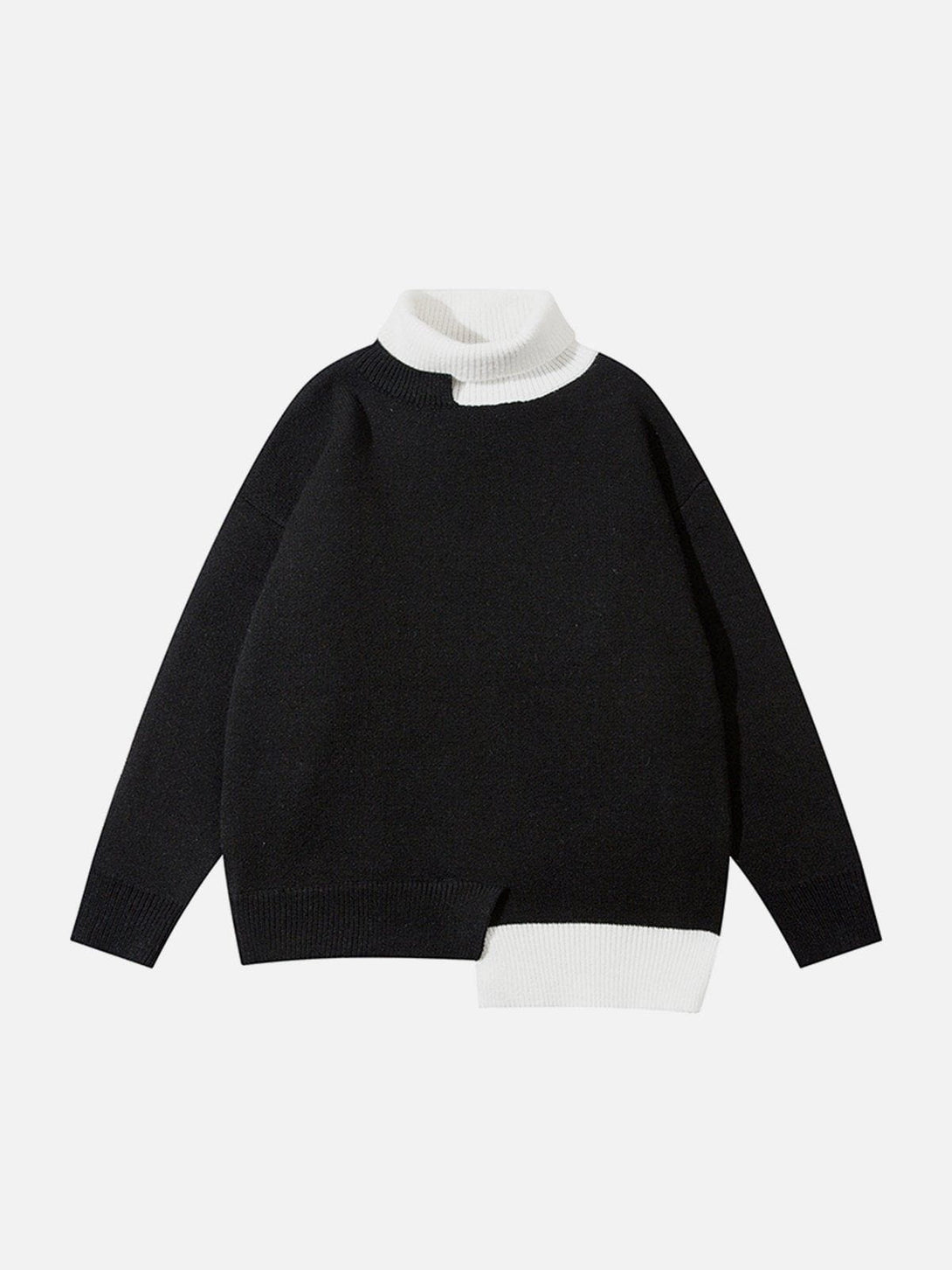 AlanBalen® - Irregular Fake Two-piece Knit Sweater AlanBalen