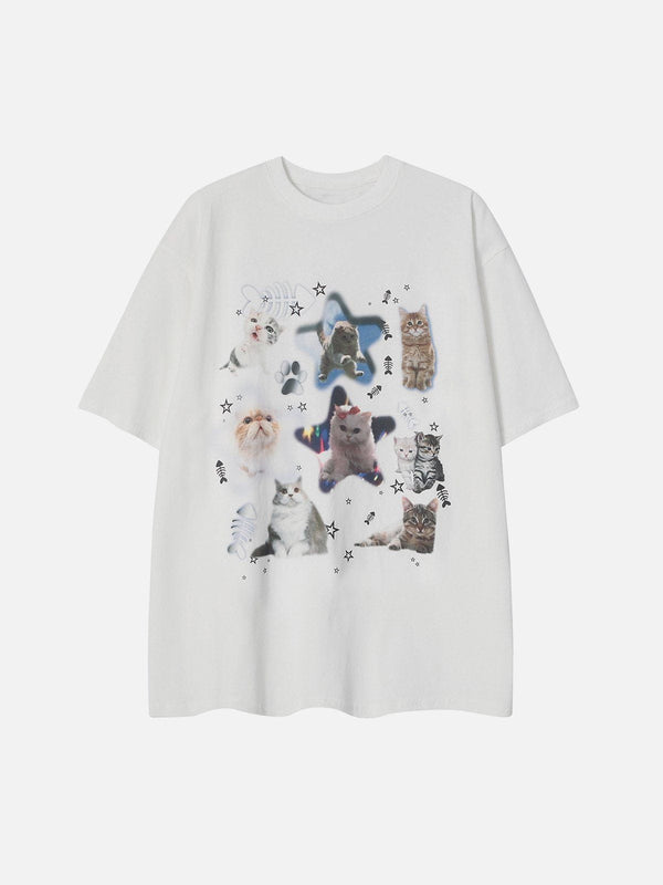 AlanBalen® - Irregular Pet Print Tee AlanBalen