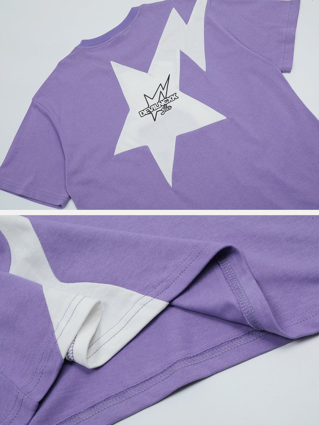 AlanBalen® - Irregular Star Print Tee AlanBalen