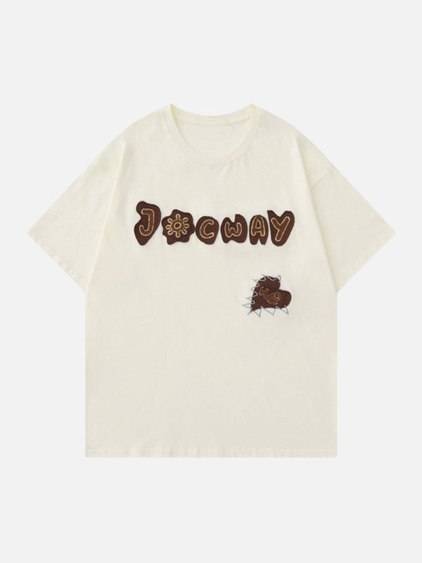 AlanBalen® - JOCWAY Alphabet Patchwork Tee AlanBalen