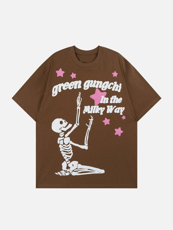 AlanBalen® - Kneeling Skeleton Graphic Tee AlanBalen