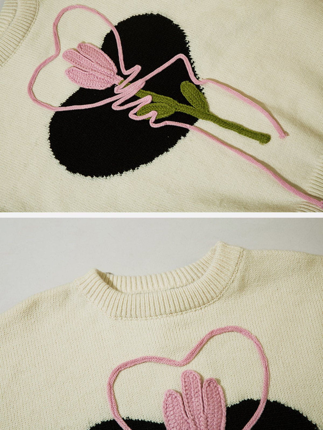 AlanBalen® - Knitted Flowers Sweater AlanBalen