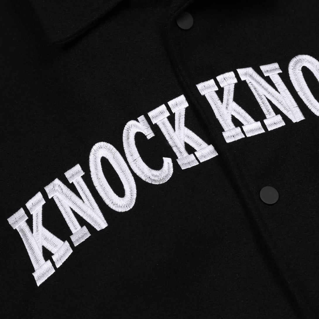 AlanBalen® - Knock Knock Varsity Jacket AlanBalen