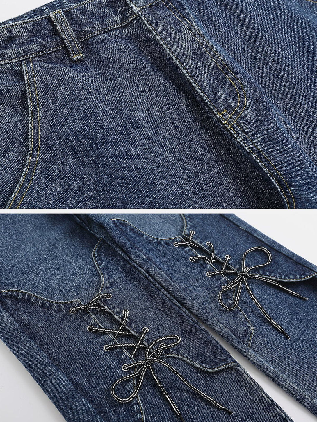 AlanBalen® - Lace-up Jeans AlanBalen