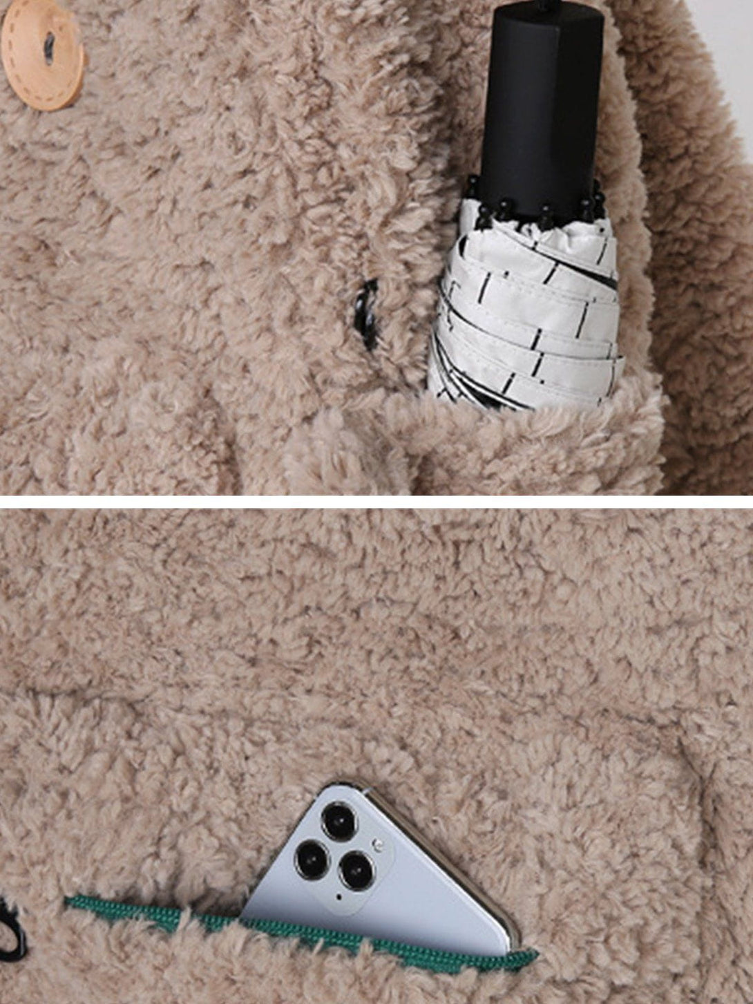 AlanBalen® - Lamb Plush Raccoon Bag AlanBalen