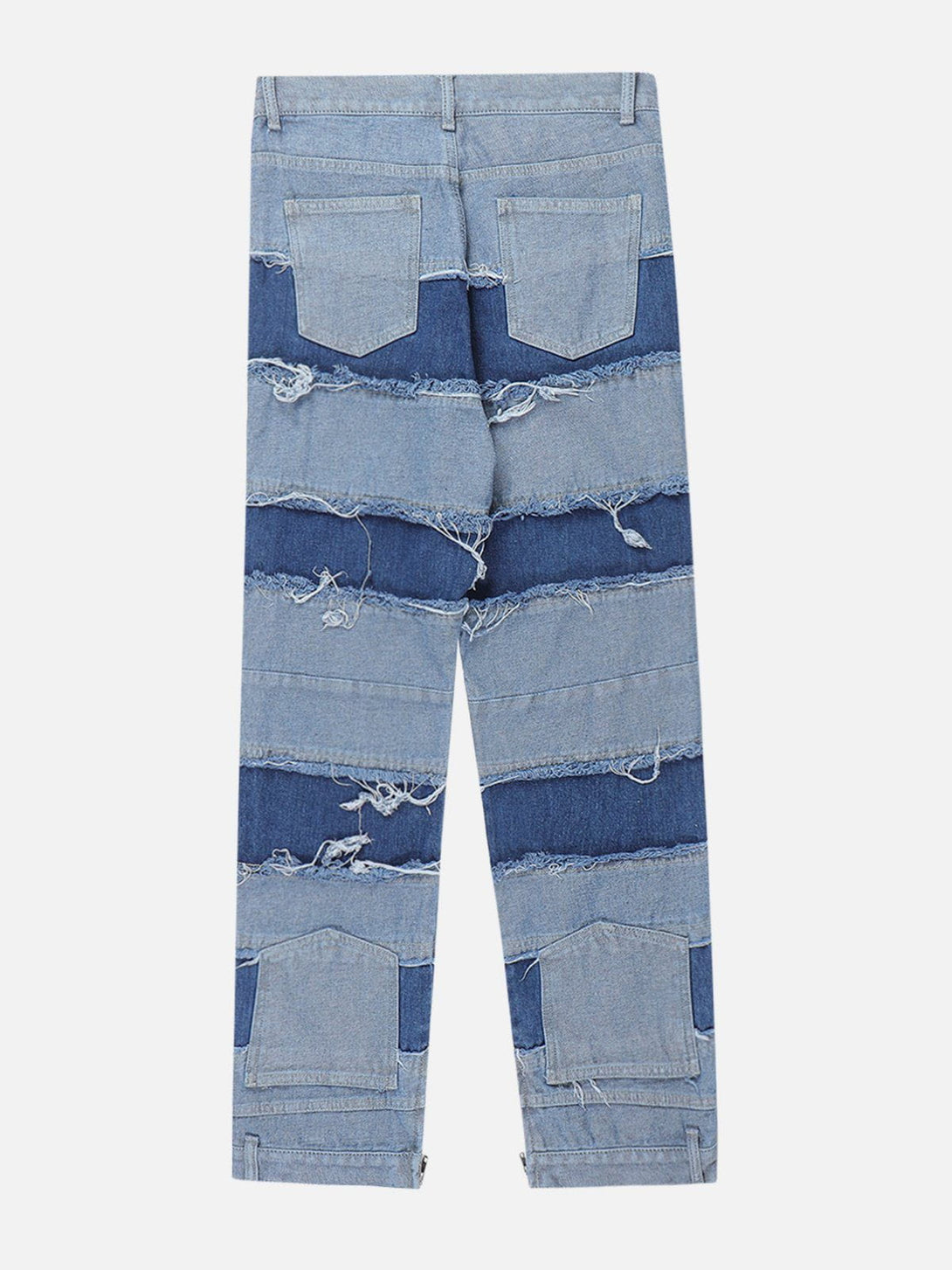 AlanBalen® - Laminated Patchwork Jeans AlanBalen