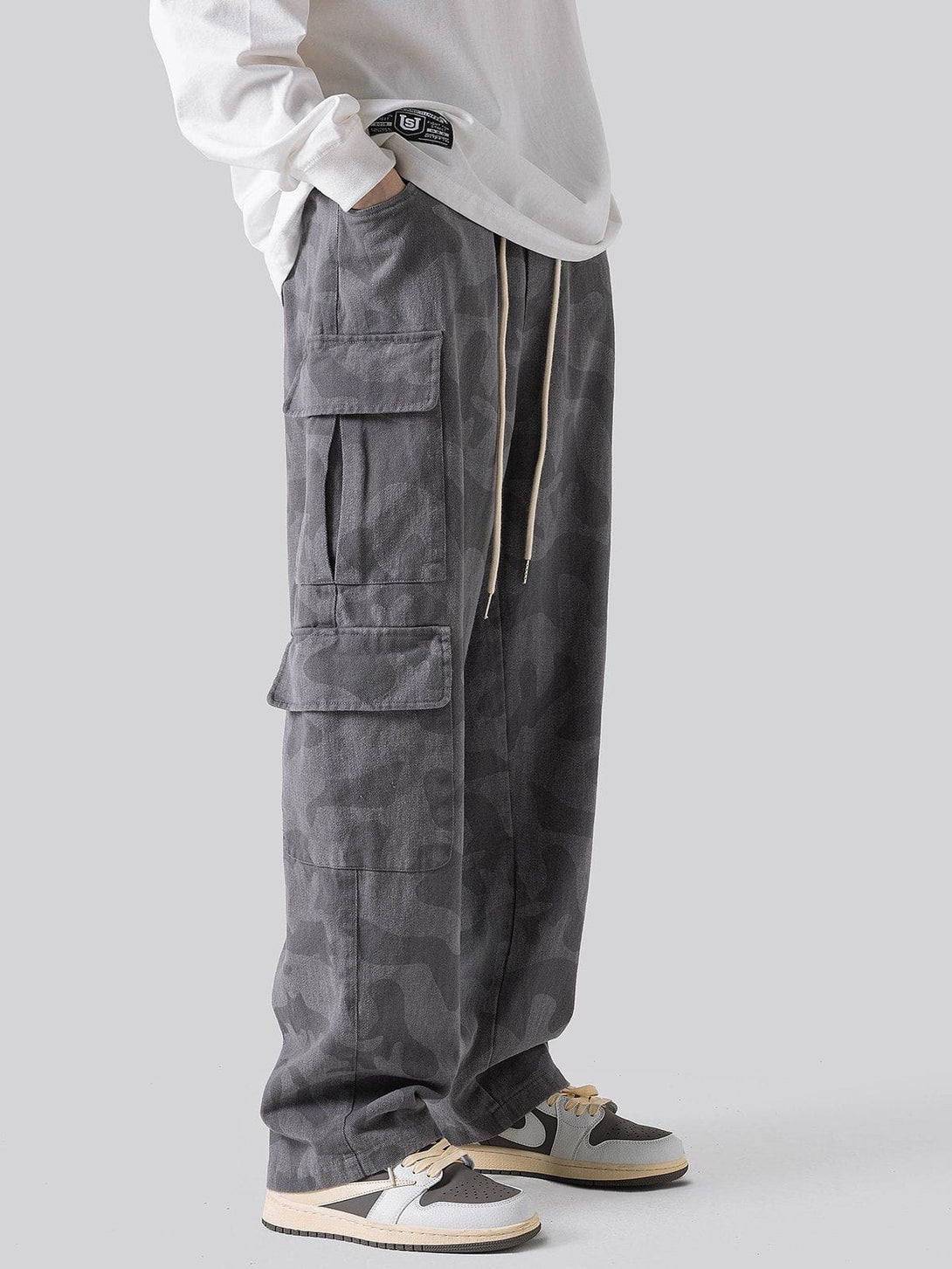 AlanBalen® - Large Multi-Pocket Cargo Pants AlanBalen