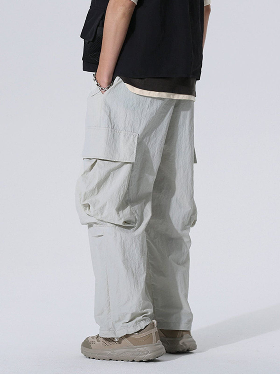 AlanBalen® - Large Pockets Loose Cargo Pants AlanBalen