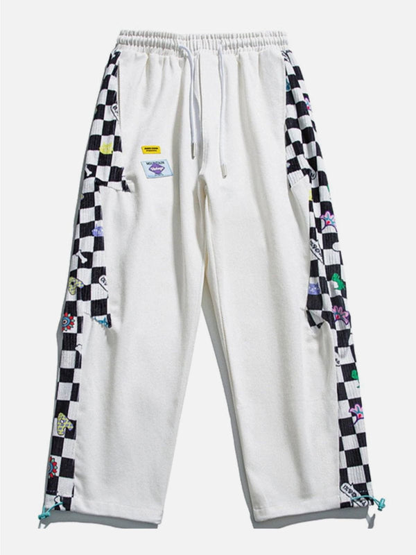 AlanBalen® - Lattice Stitching Sweatpants AlanBalen