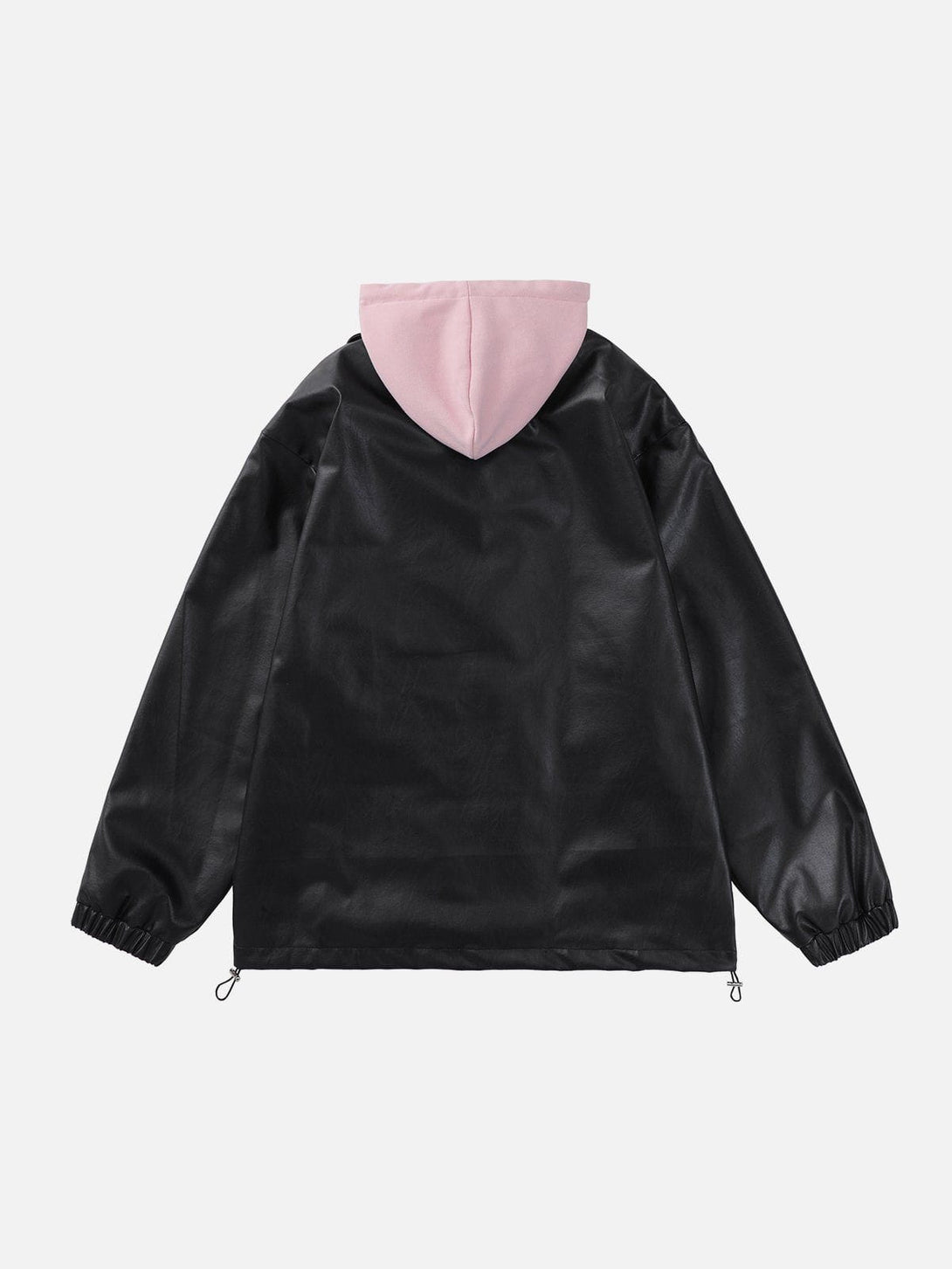 AlanBalen® - Leather Fake Two Piece Hoodie AlanBalen