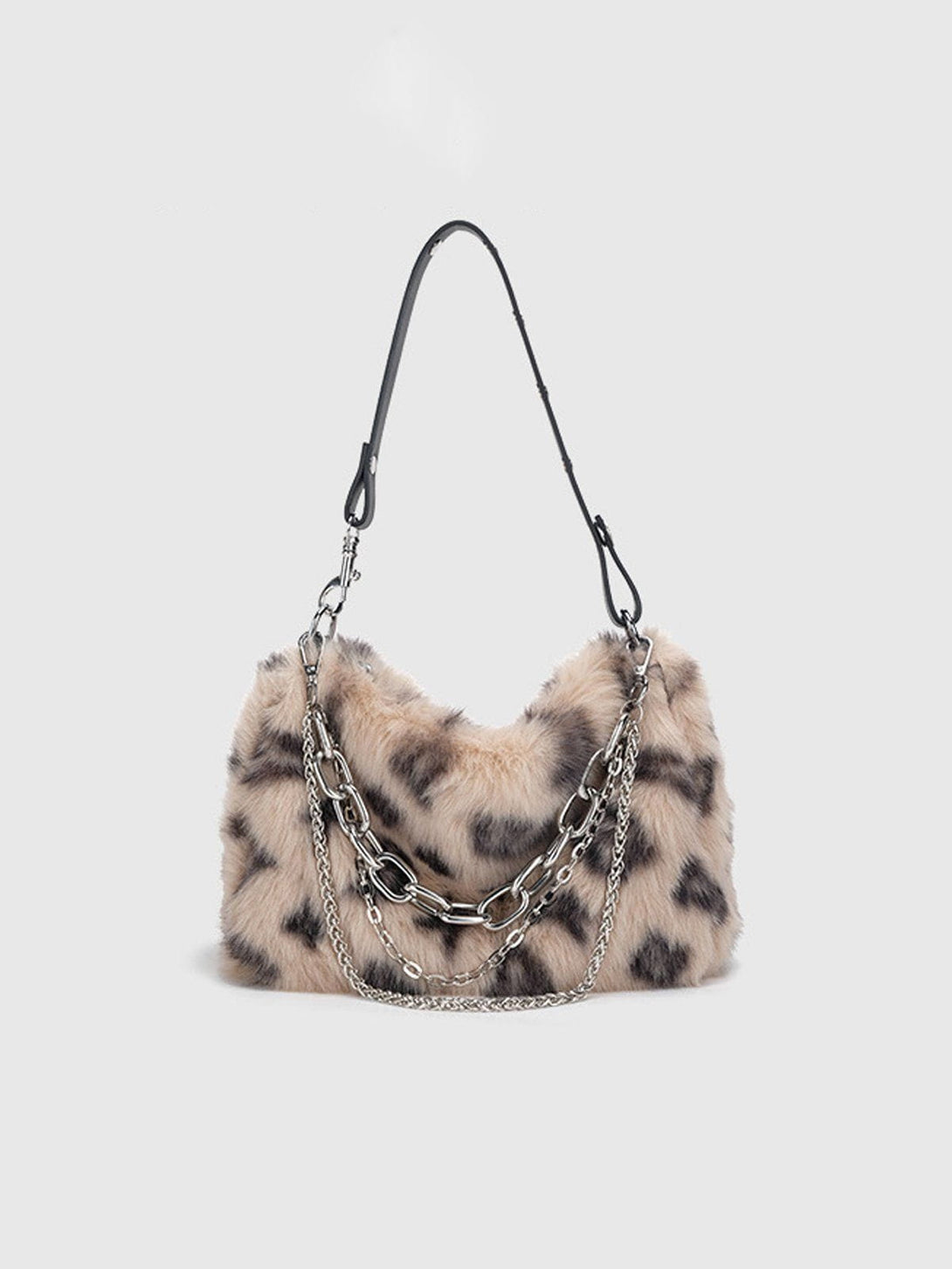 AlanBalen® - Leopard Fleece Chain Bag AlanBalen