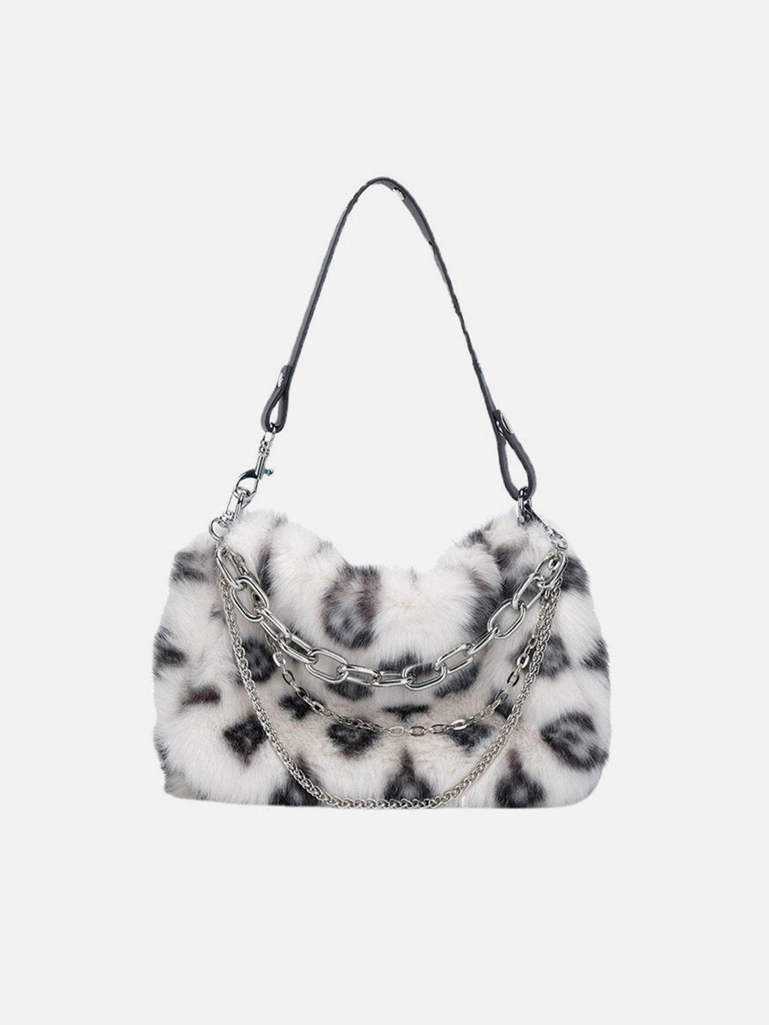 AlanBalen® - Leopard Fleece Chain Bag AlanBalen