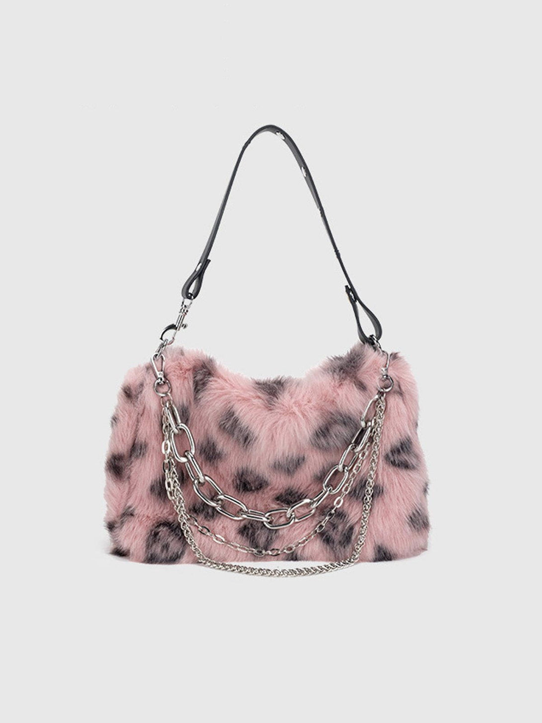 AlanBalen® - Leopard Fleece Chain Bag AlanBalen