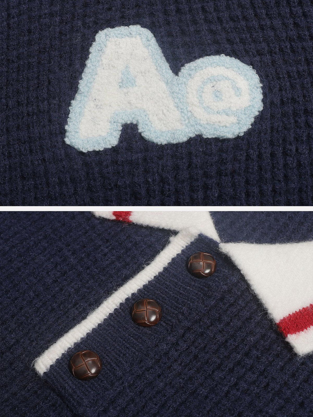 AlanBalen® - Letter A Polo Sweater AlanBalen