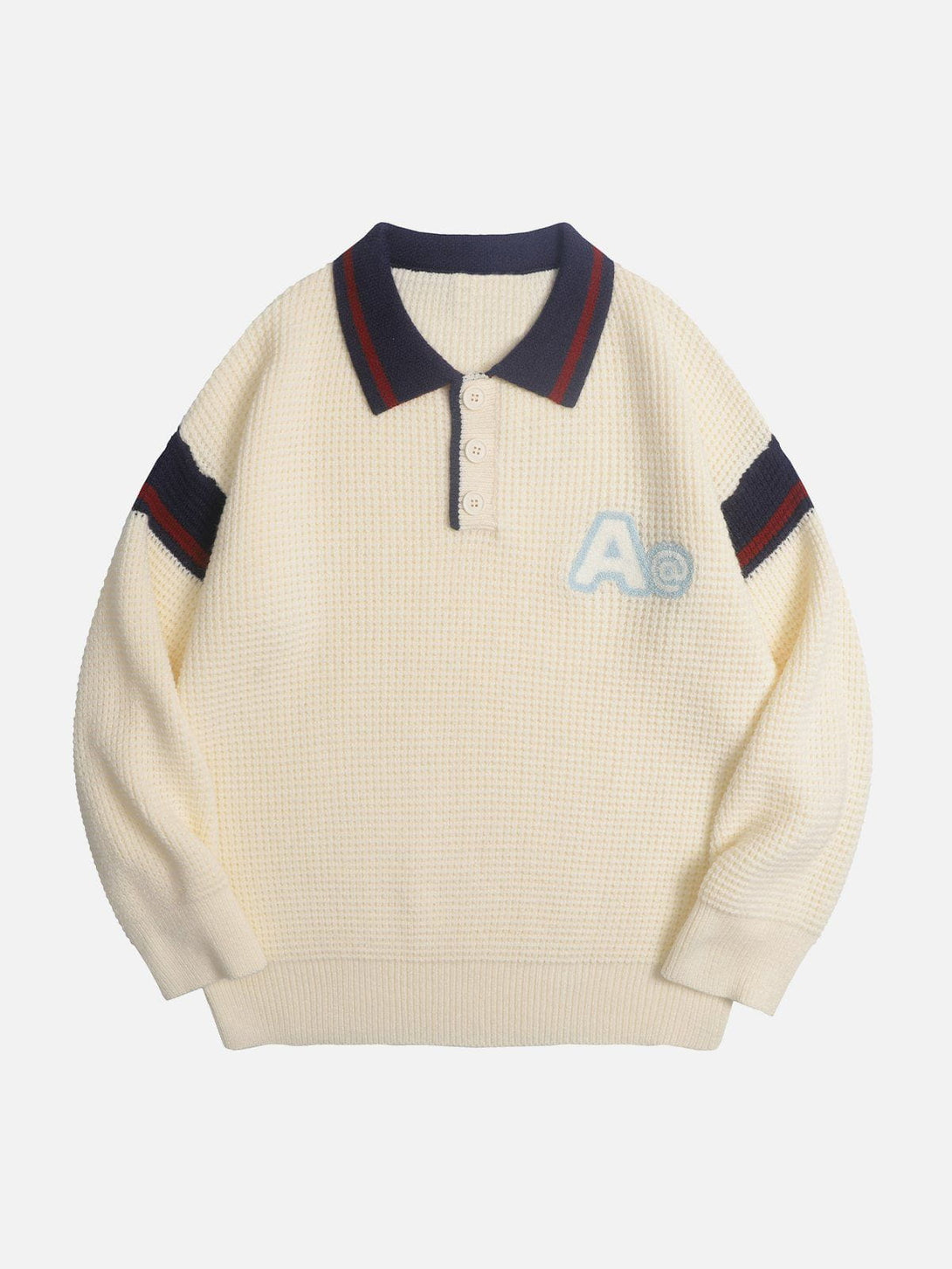 AlanBalen® - Letter A Polo Sweater AlanBalen