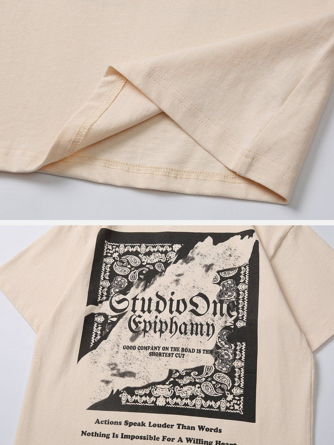 AlanBalen® - Letter Bandana Print Tee AlanBalen