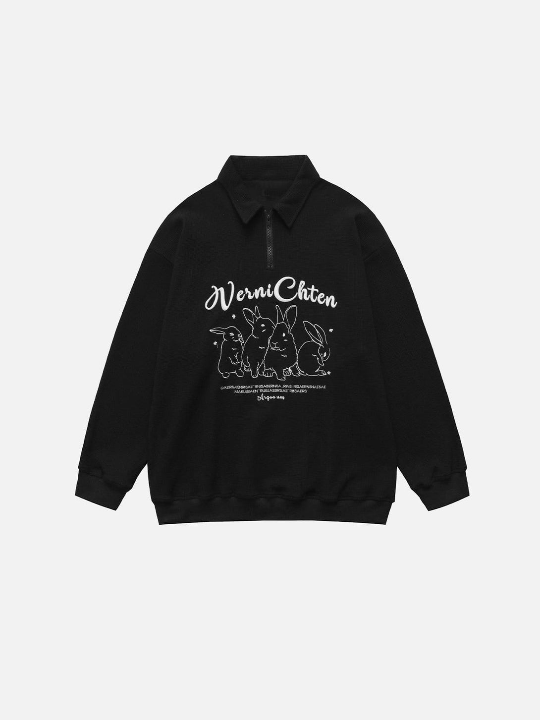 AlanBalen® - Letter Bunny Embroidered Sweatshirt AlanBalen