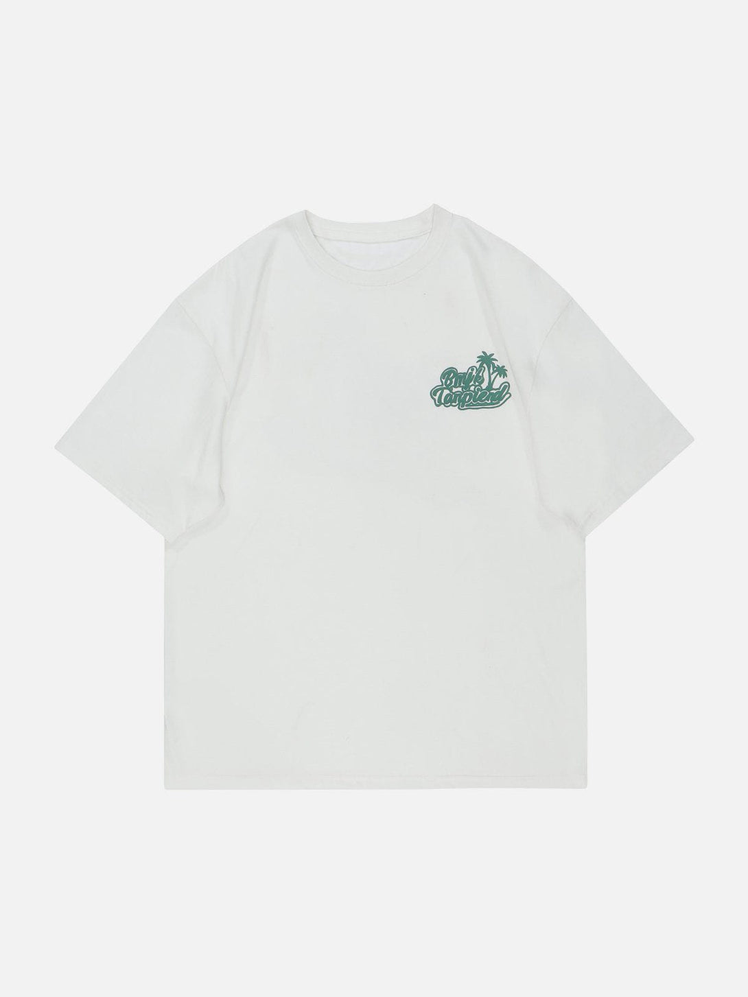 AlanBalen® - Letter Coconut Palm Print Tee AlanBalen