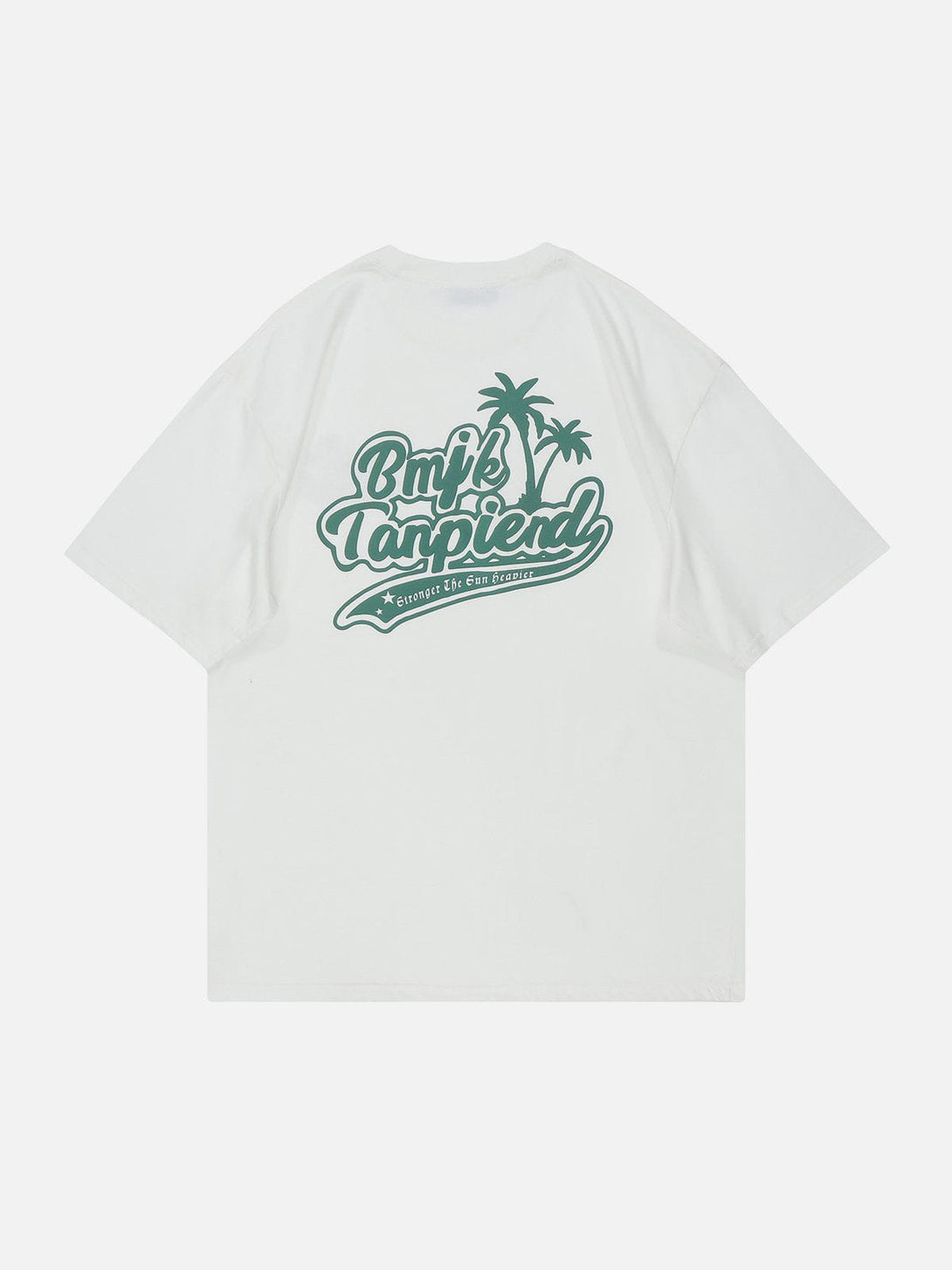 AlanBalen® - Letter Coconut Palm Print Tee AlanBalen