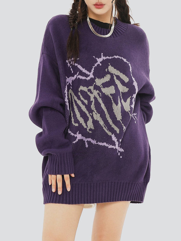 AlanBalen® - Letter Deformation Love Sweater AlanBalen