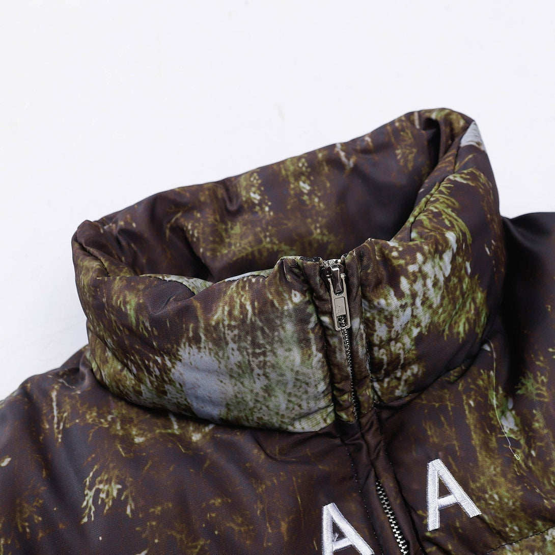 AlanBalen® - Letter Embroidered Camouflage Winter Coat AlanBalen