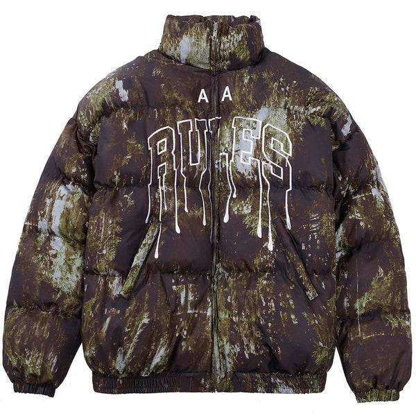 AlanBalen® - Letter Embroidered Camouflage Winter Coat AlanBalen