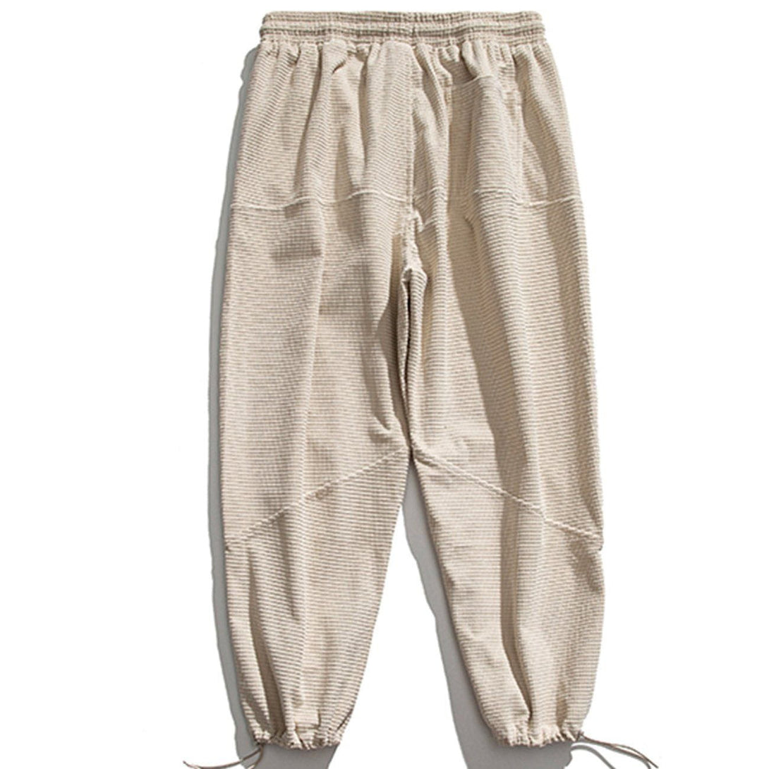 AlanBalen® - Letter Embroidered Check Sweatpants AlanBalen