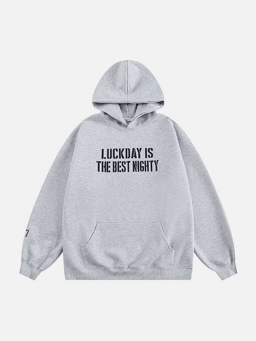 AlanBalen® - Letter Embroidery Loose Hoodie AlanBalen