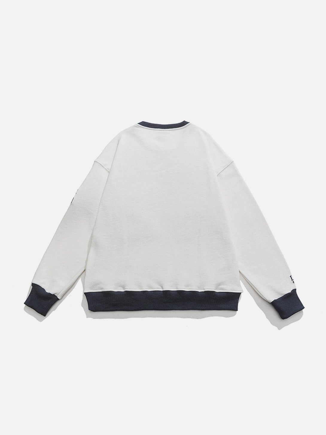 AlanBalen® - Letter Embroidery Patchwork Sweatshirt AlanBalen