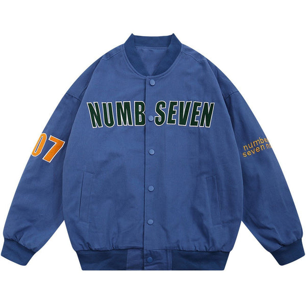 AlanBalen® - Letter Embroidery Simple Winter Coat AlanBalen