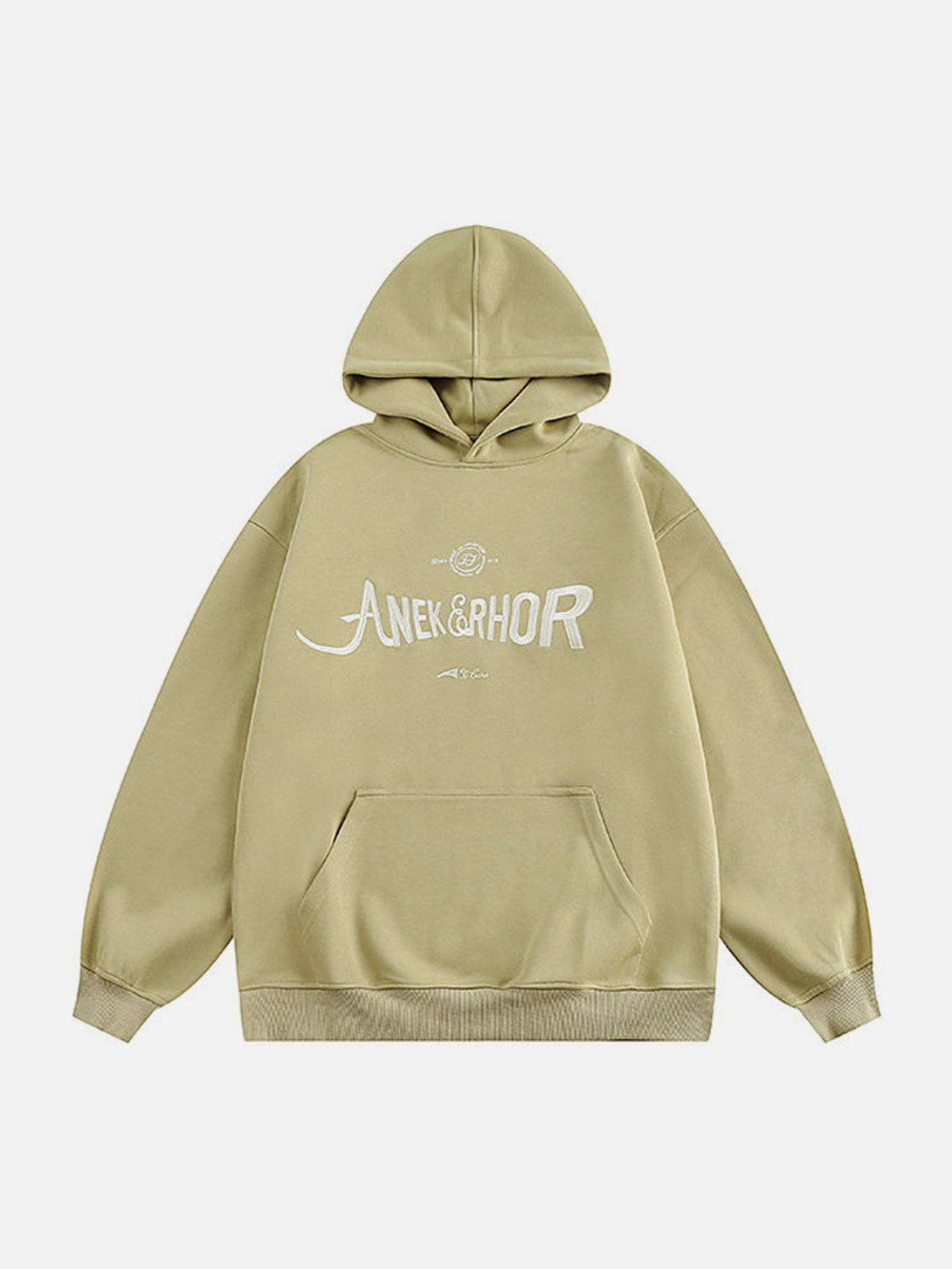 AlanBalen® - Letter Embroidery Solid Hoodie AlanBalen