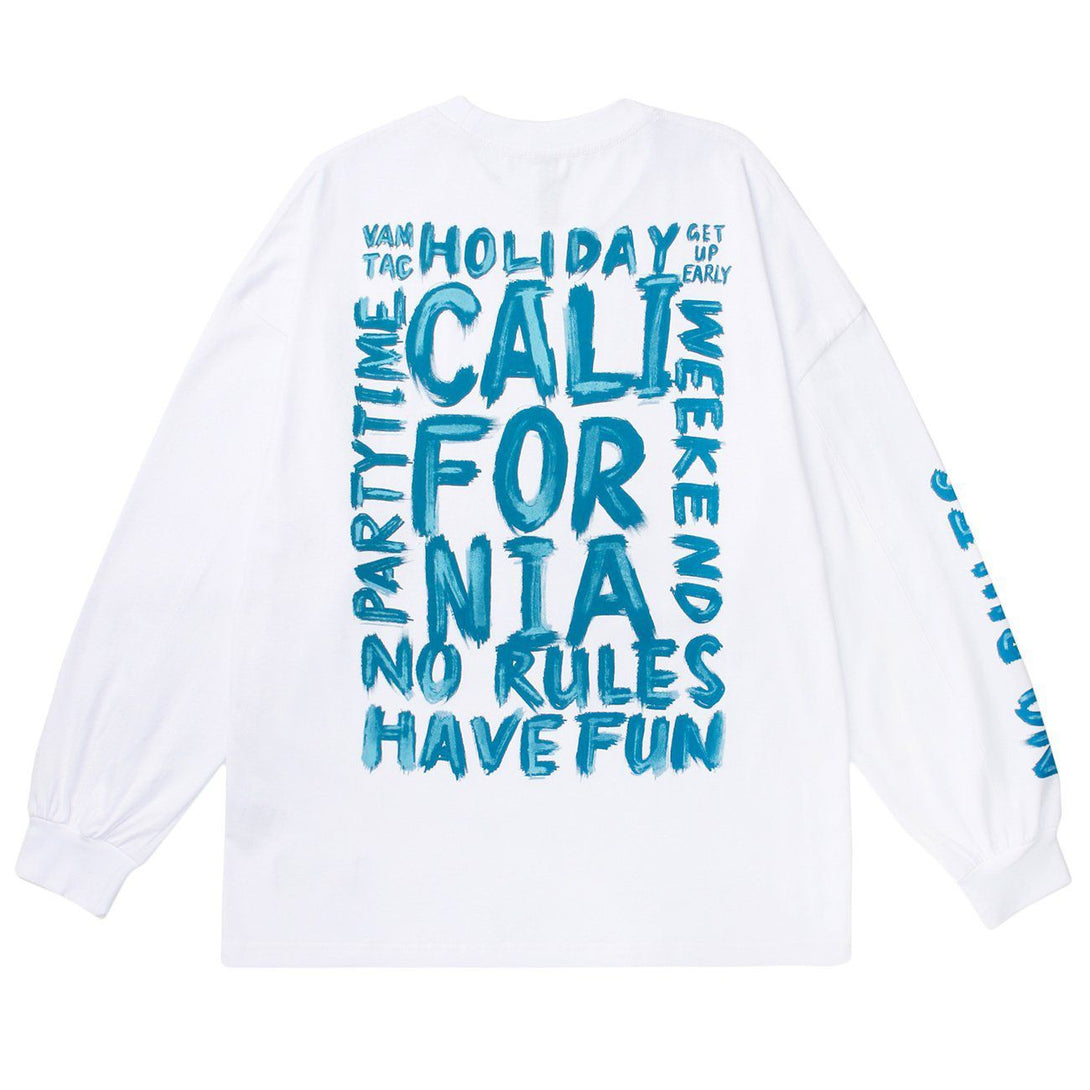 AlanBalen® - Letter Graffiti Long Sleeves AlanBalen